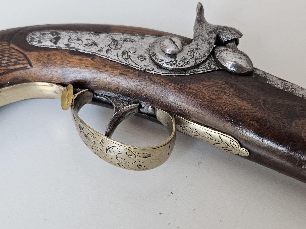 Schijfpistool of duelleerpistool met getrokken loop - 1850 - Afbeelding 2