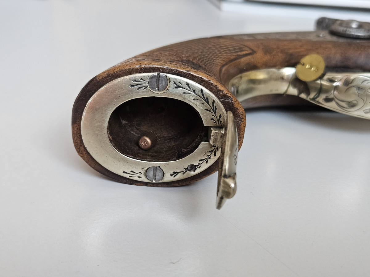 Schijfpistool of duelleerpistool met getrokken loop - 1850 - Afbeelding 3